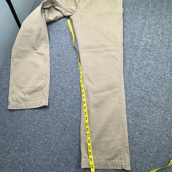 Carhartt Relaxed Fit Twill Work Pants Men's Sz 30x32 BN0324-M Tan Khaki - Picture 13 of 16